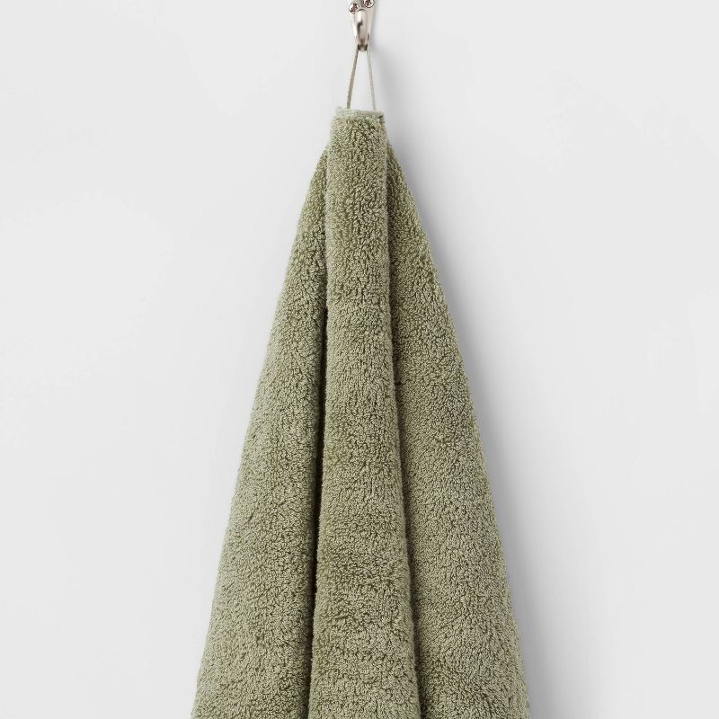 slide 5 of 5, Performance Plus Oversized Bath Towel Light Green - Threshold™: 100% Cotton, Fade-Resistant, Heavyweight Terry Bath Sheet, 1 ct