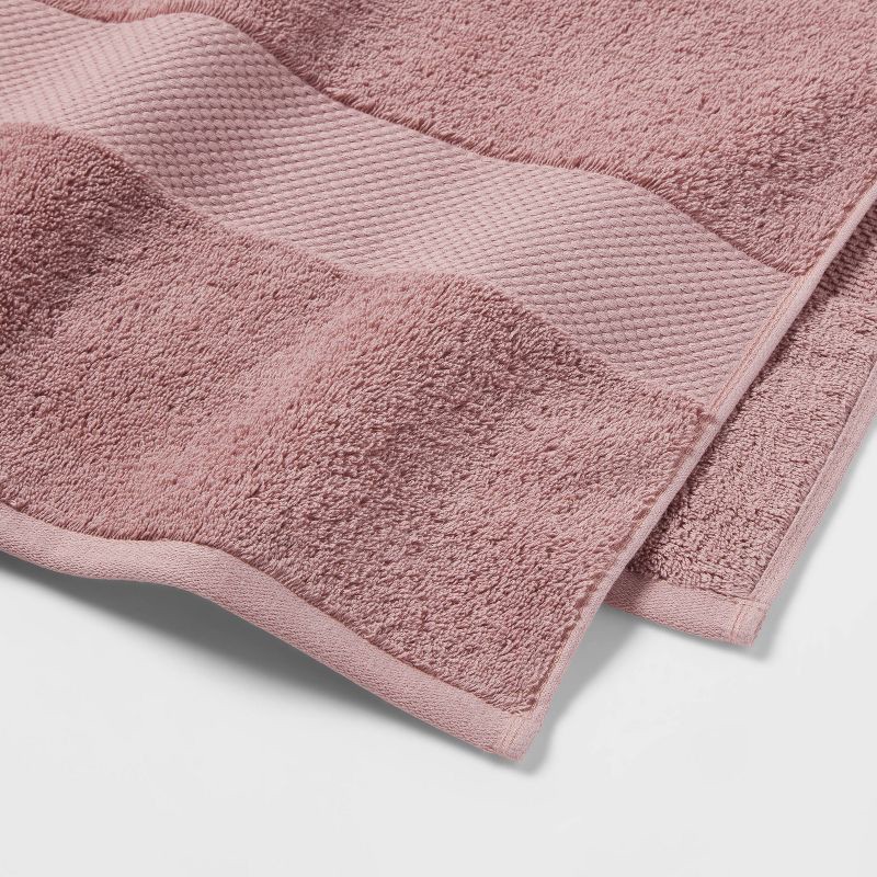 slide 3 of 5, Performance Plus Oversized Bath Towel Mauve - Threshold™: Heavyweight Cotton, Fade-Resistant, Terry Cloth, 1 ct