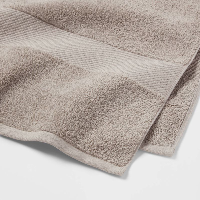 slide 3 of 5, Oversized Performance Plus Bath Towel Light Gray - Threshold™: 100% Cotton, Fade-Resistant, Heavyweight Terry Bath Sheet, 1 ct