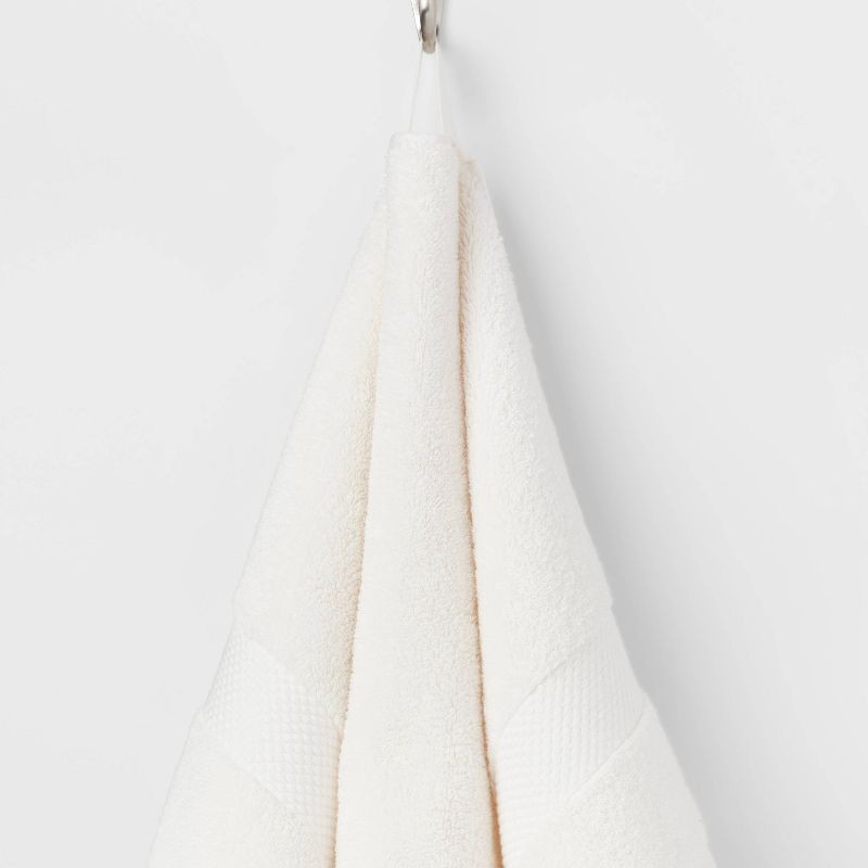 slide 5 of 5, Performance Plus Hand Towel Cream - Threshold™: 100% Cotton, Fade-Resistant, Terry Construction, OEKO-TEX Certified, 1 ct