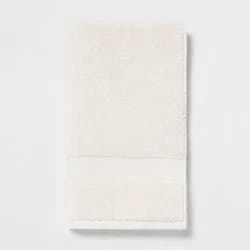 Performance Plus Hand Towel Cream - Threshold™: 100% Cotton, Fade-Resistant, Terry Construction, OEKO-TEX Certified