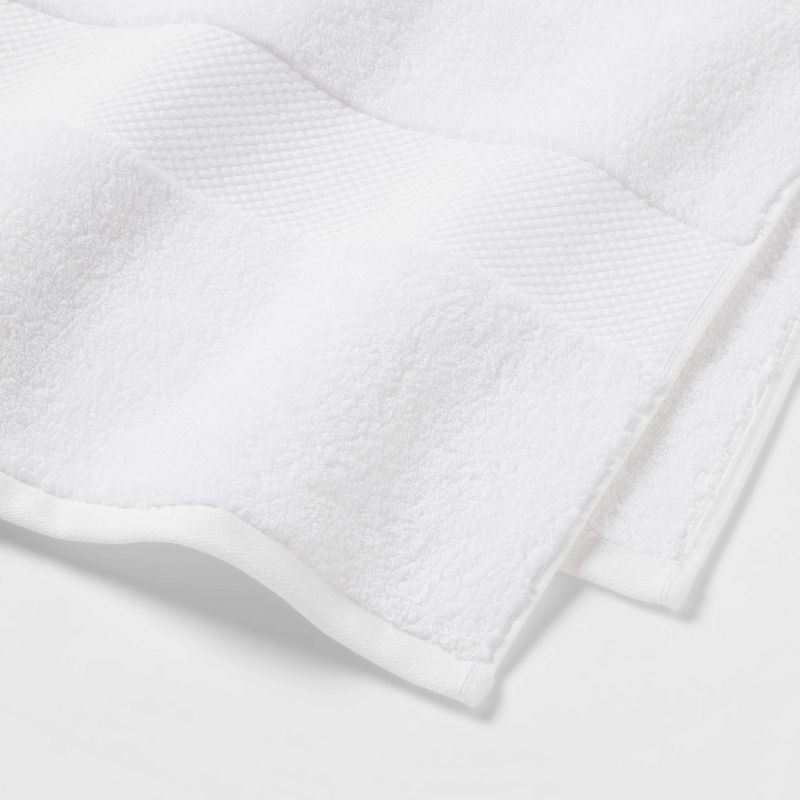 slide 3 of 5, Performance Plus Oversized Bath Towel White - Threshold™: 100% Cotton, Heavyweight 550-800 GSM, Machine Washable, 1 ct