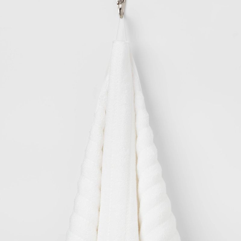 slide 5 of 5, Performance Plus Oversized Bath Towel White - Threshold™: Heavyweight Cotton Blend, Fade-Resistant, Quick-Dry, 1 ct