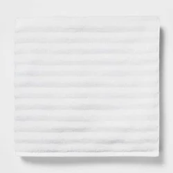 Performance Plus Oversized Bath Towel White - Threshold™: Heavyweight Cotton Blend, Fade-Resistant, Quick-Dry
