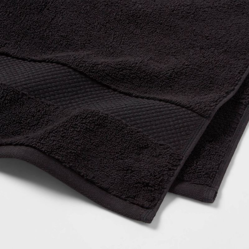 slide 3 of 5, Performance Plus Hand Towel Black - Threshold™: Cotton Terry, Fade-Resistant, Machine Washable, 1 ct