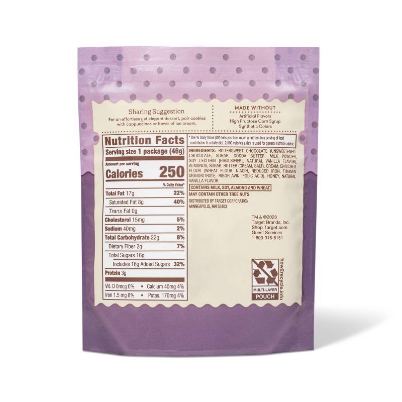 Single Serve Dark Chocolate & Almond Toffee Wafers 1.62oz Favorite