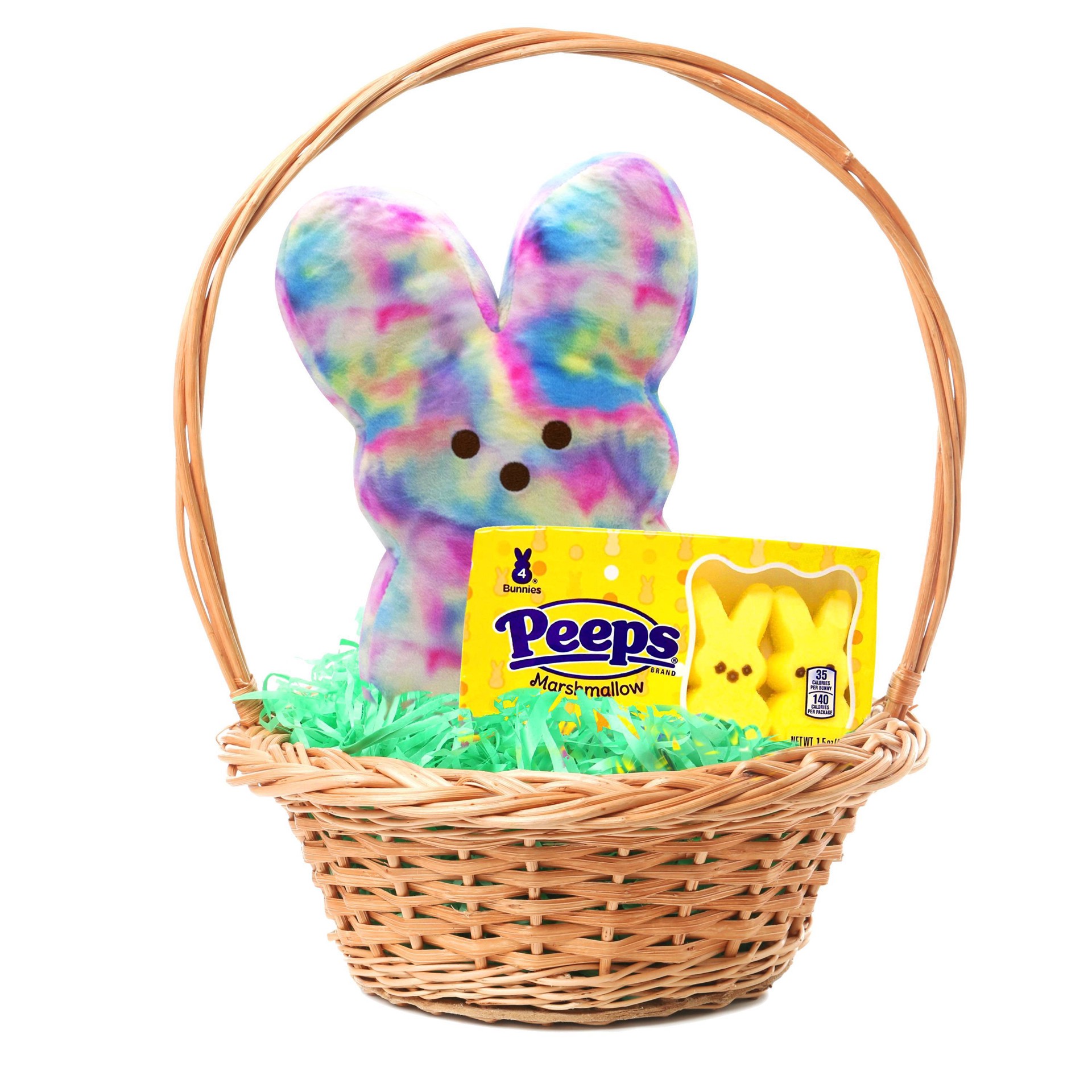 Peeps Plush Blue or Pink Bunny House Gift Set 1.5 oz.