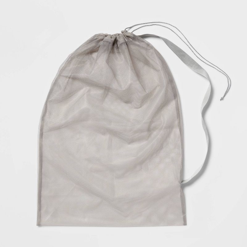 slide 1 of 3, Mesh Laundry Bag Gray - Brightroom™, 1 ct