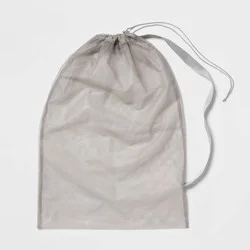 Mesh Laundry Bag Gray - Brightroom™: Polyester Dirty Clothes Travel Bag, Lingerie & Sorting, 36"x24"