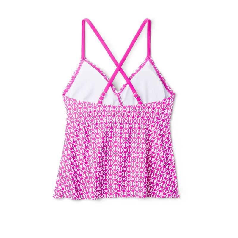 Women's Crossback Tankini Top - Kona Sol™ Pink S