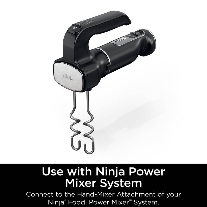 slide 3 of 5, Ninja Foodi Dough Hooks for Power Mixer CI100 Series System - Stainless Steel - XSKDOUGHHK: Blender Parts, BPA-Free, 1 ct