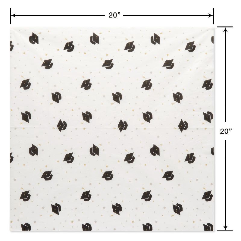 slide 3 of 5, American Greetings 6 Sheets Tissue Paper Mortar Board Toss, 1 ct