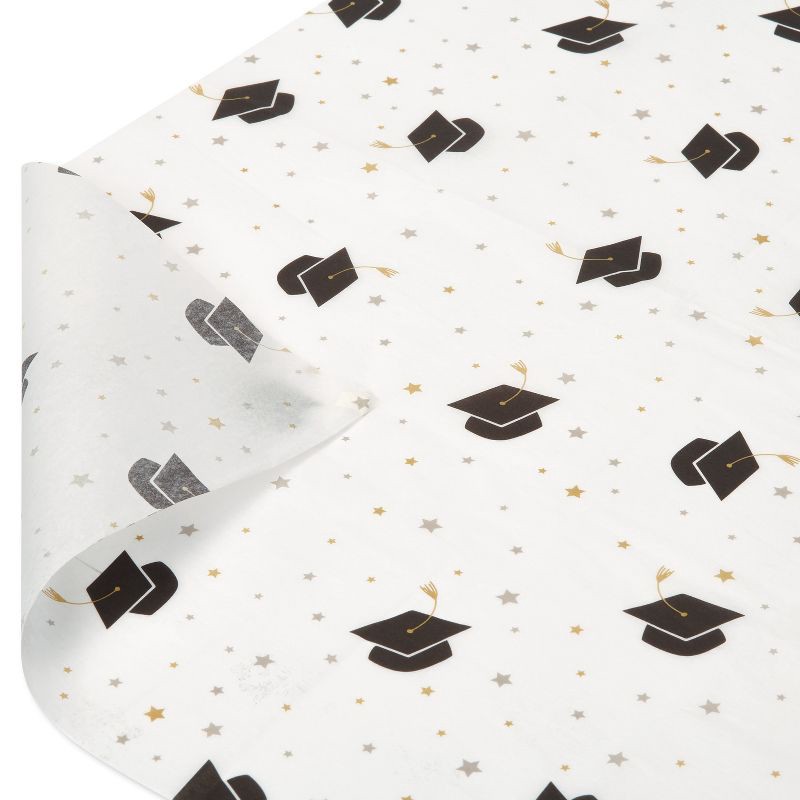 slide 4 of 5, American Greetings 6 Sheets Tissue Paper Mortar Board Toss, 1 ct