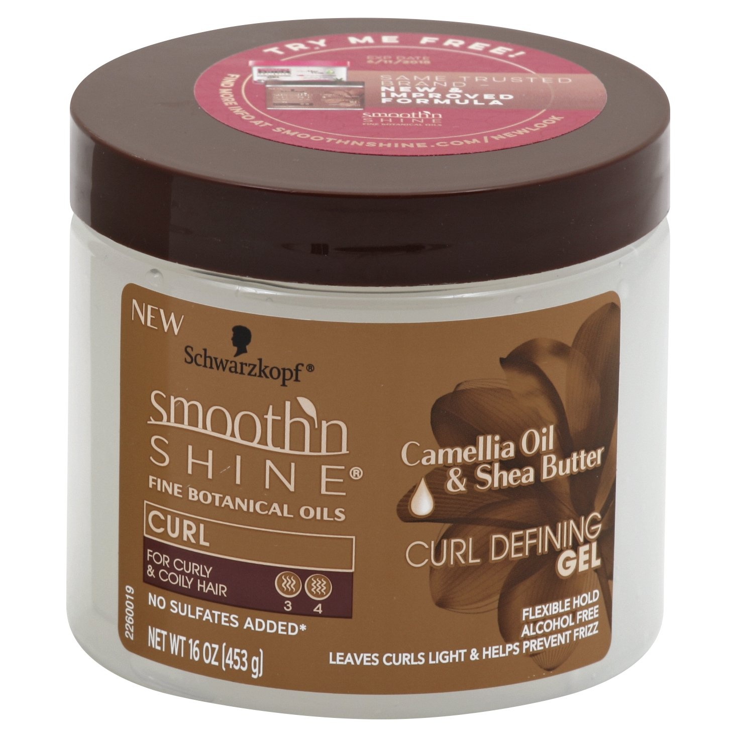 slide 1 of 1, Schwarzkopf Smooth N Shine Camellia Oil & Shea Butter Curl Defining Gel, 16 oz