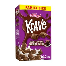 Kellogg's Krave Double Chocolate Brownie Batter Breakfast Cereal - 16.2oz