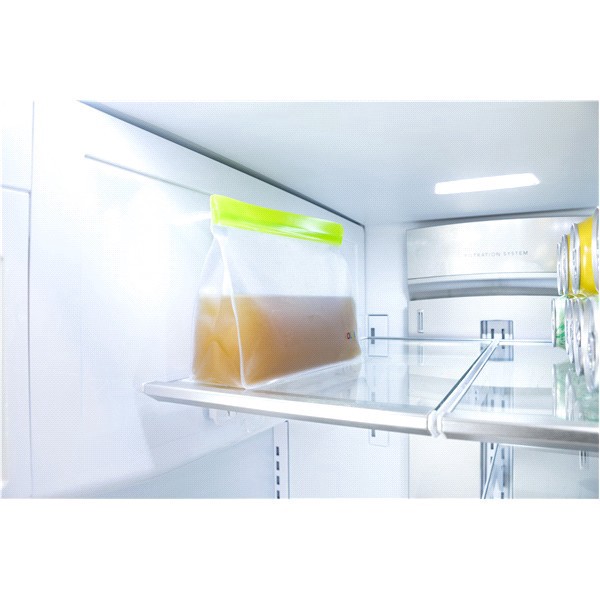 slide 12 of 13, Kolorae Stand-Up Reusable Food Storage Bags, Set of 2, Medium, 1 ct