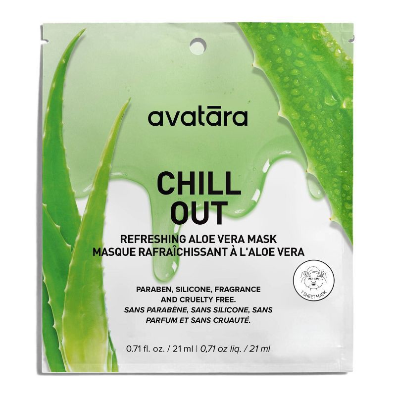 slide 1 of 6, Avatara Chill Out Face Mask - 0.71 fl oz: Moisturizing, Hydrating, Silicone-Free, Normal to Dry Skin, 0.71 fl oz