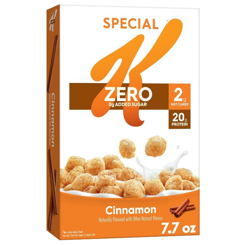 slide 1 of 1, Special K 0g Sugar Cinnamon Cereal - 7.7oz - Kellogg's, 0 gram, 7.7 oz