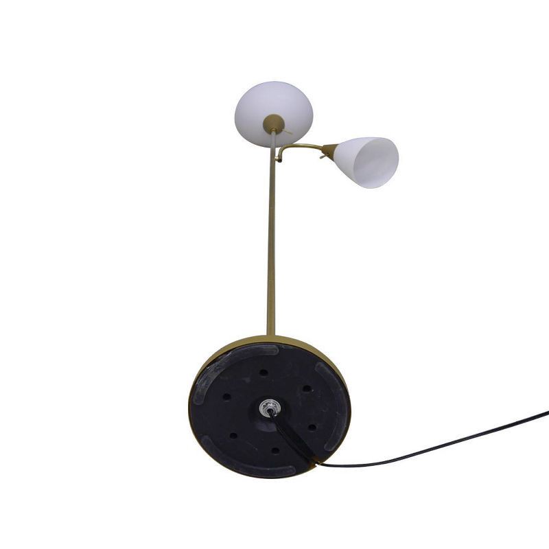 slide 5 of 5, Torchiere with Task Light Floor Lamp Gold - Room Essentials™: Adjustable, Metal Body, ETL Listed, Modern Style, 1 ct