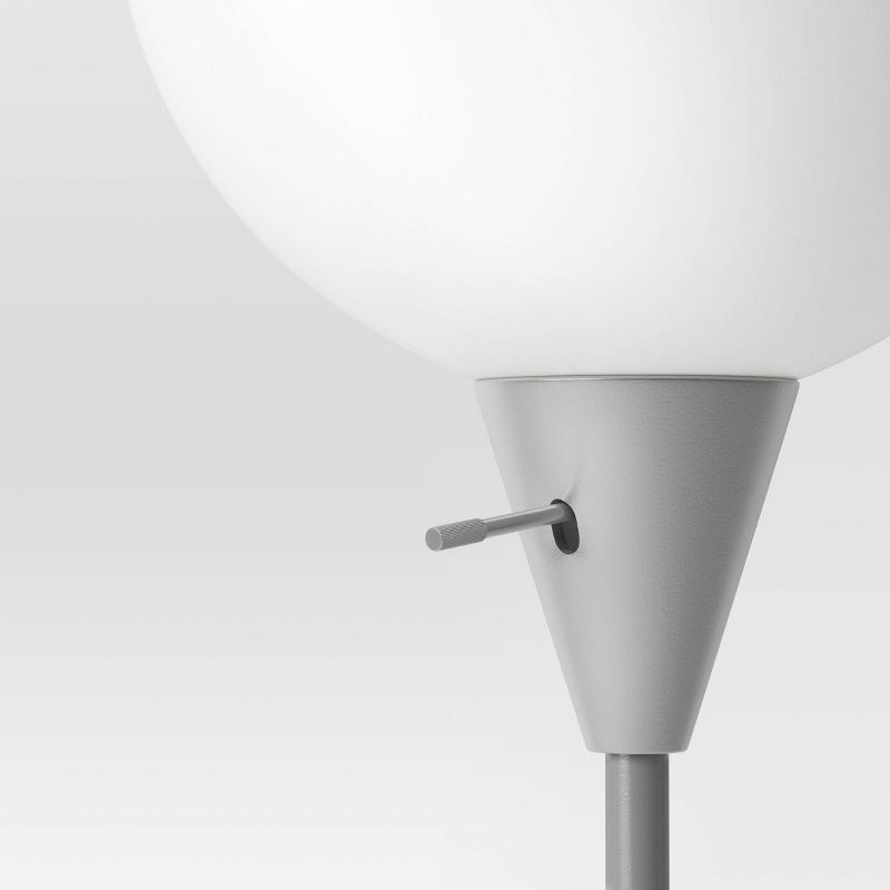 slide 4 of 5, Torchiere Floor Lamp Silver - Room Essentials™: Minimalist Ambient Uplight, ETL Listed, 1 ct