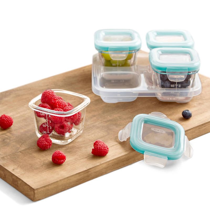 OXO Tot Baby Glass Food Storage Blocks - 8pc 8 ct