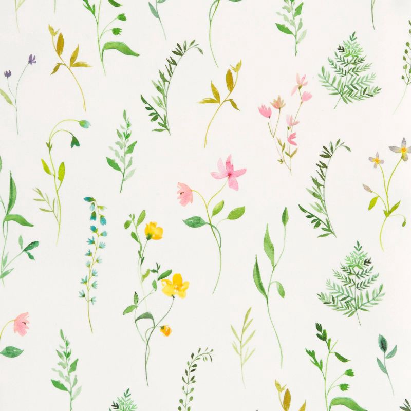 slide 7 of 7, U Brands 2 Pocket Fashion Plastic Folder Pressed Botanicals Cream, School Supplies, 1 ct