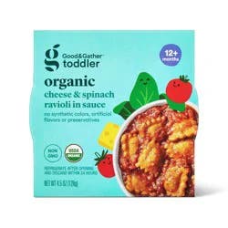 Organic Cheese and Spinach Ravioli Toddler Meal Bowl - 4.5oz - Good & Gather™