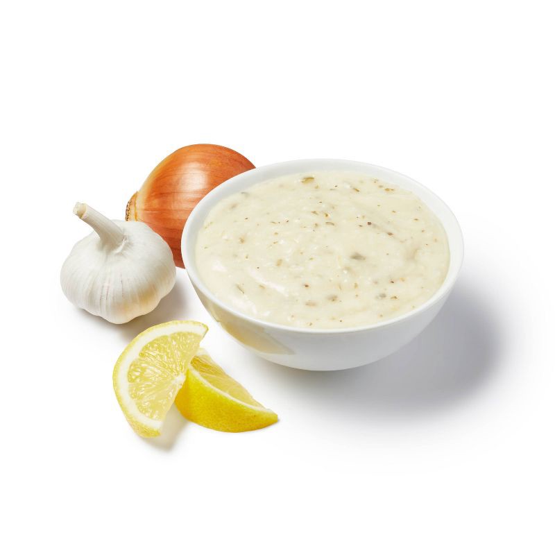 slide 2 of 3, Creamy Lemon & Garlic Cooking Sauce - 14.5oz - Good & Gather™, 14.5 oz