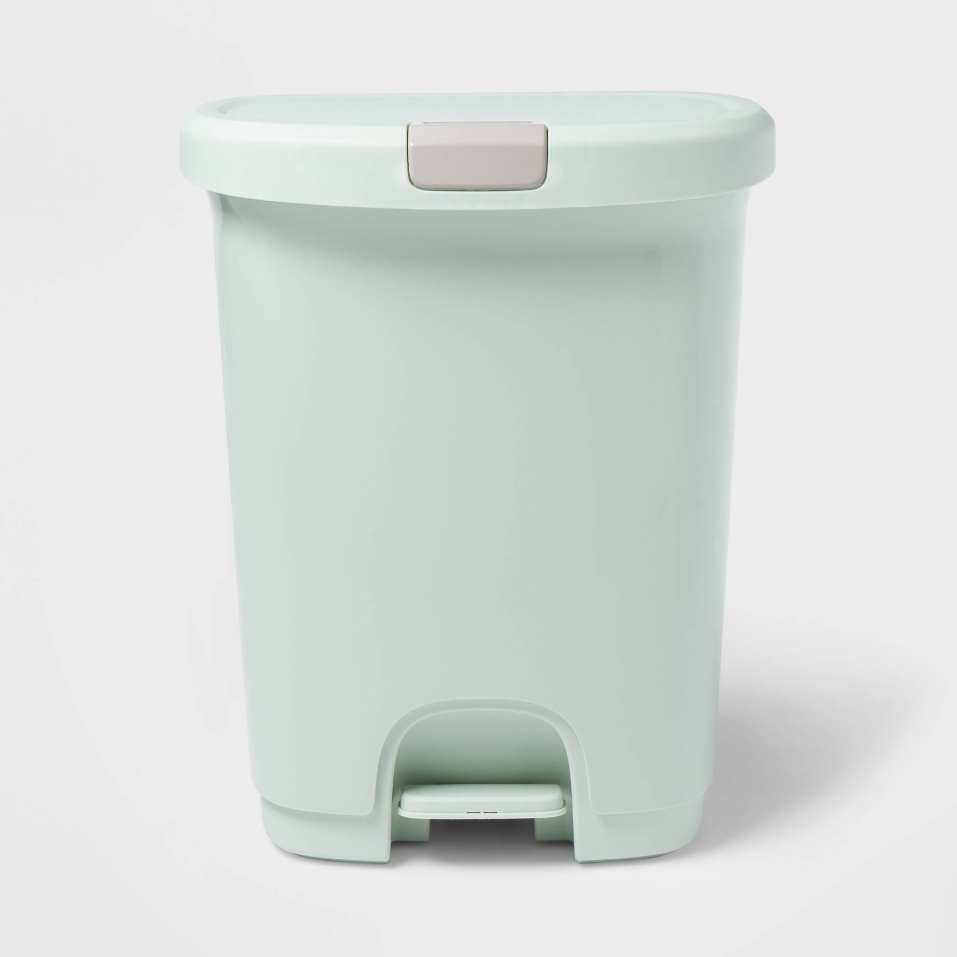 7gal Step Trash Can with Locking Lid Green Brightroom 7 gal Shipt