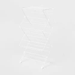 Folding Steel Drying Rack White - Brightroom™: Collapsible Clothes Dryer, 308 Surface Area, 20lb Capacity