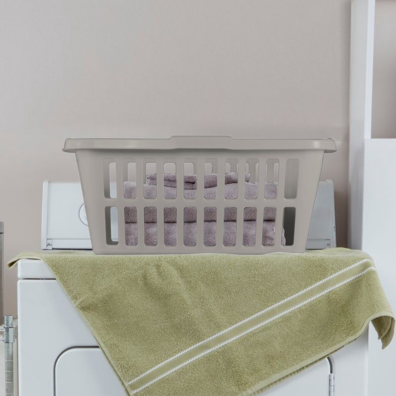 slide 2 of 5, 1.5bu Laundry Basket Gray - Brightroom™, 1 ct