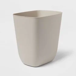 3gal Open Vanity Waste Basket Gray - Brightroom™: Compact Plastic Indoor Trash Can, Matte Finish, Small Size, 3 Gallon Capacity