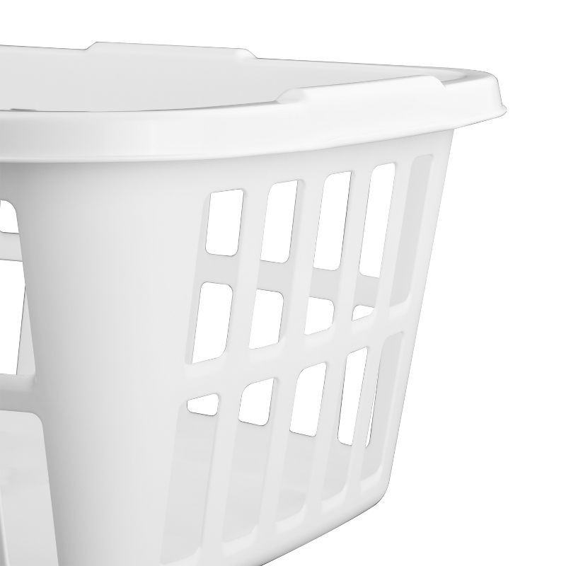 slide 6 of 7, 1.5bu Laundry Basket White - Brightroom™, 1 ct