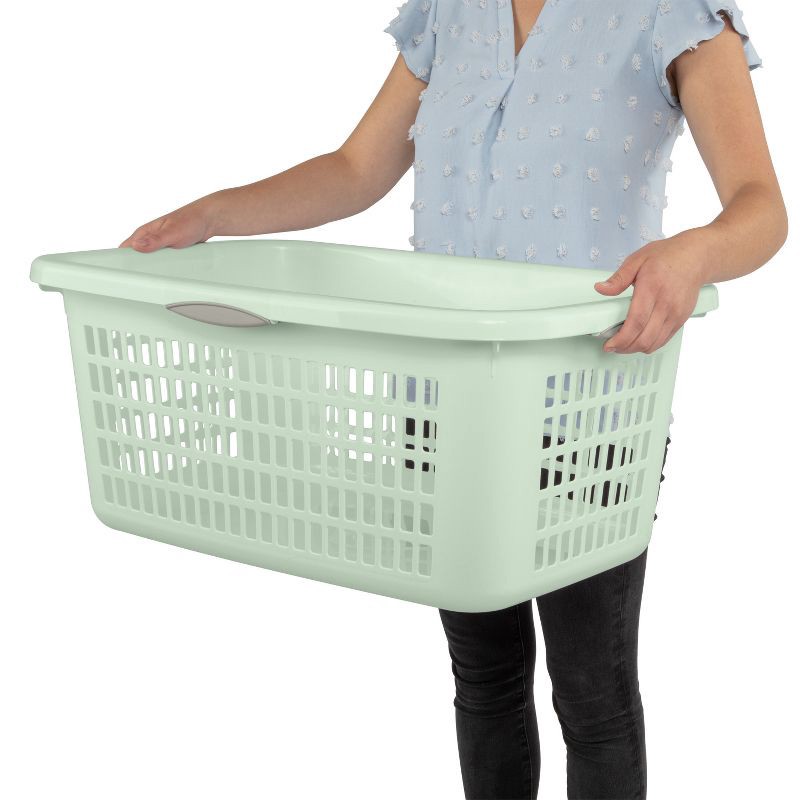 slide 4 of 5, 2bu Laundry Basket Green - Brightroom™, 1 ct