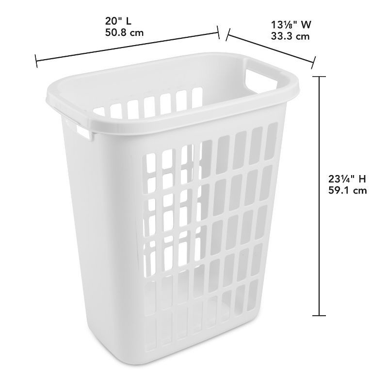 slide 9 of 9, 1.8bu Open Hamper White - Brightroom™, 1 ct