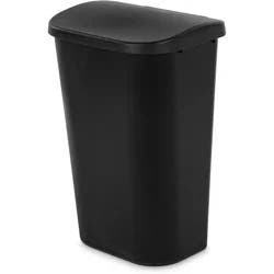 11.3gal Lift Top Waste Basket Black - Brightroom™: Kitchen Trash Can, Fingerprint-Resistant, Indoor Trash Bin