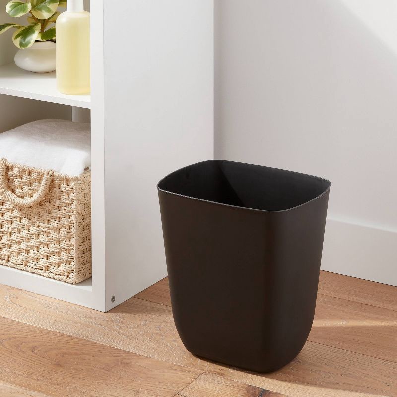 slide 2 of 3, 3gal Open Vanity Waste Basket Black - Brightroom™, 3 gal