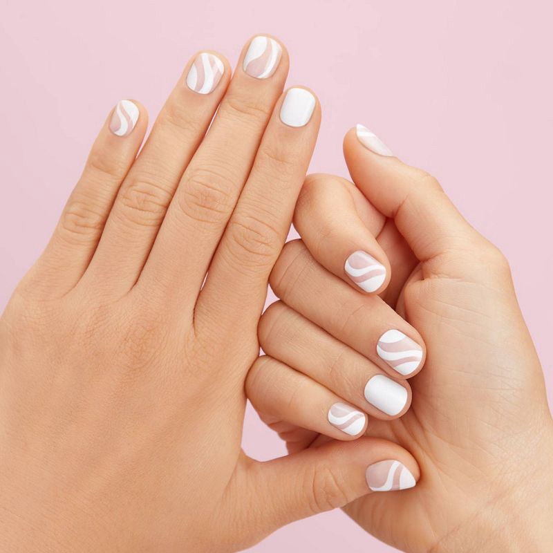 slide 2 of 3, Dashing Diva Gloss Gel Nail Art Strip - Yin & Yang - 32ct, 32 ct