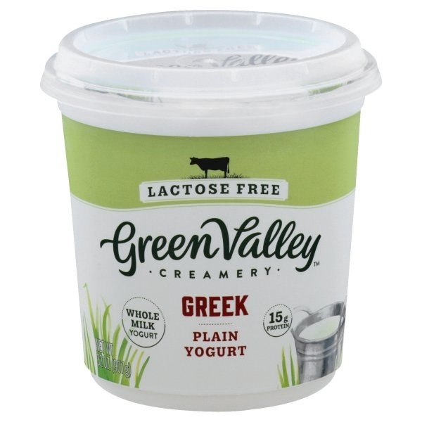 slide 1 of 1, Green Valley Creamery Lactose Free Plain Greek Yogurt, 32 oz