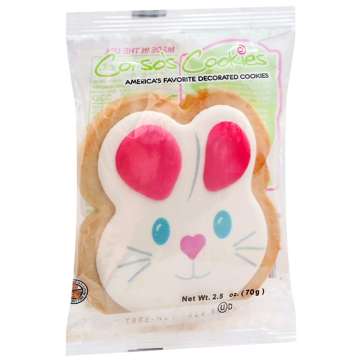 slide 2 of 11, Corso's Cookies Decorated Cookie Shortbread Bunny Cookie, 2.5 oz