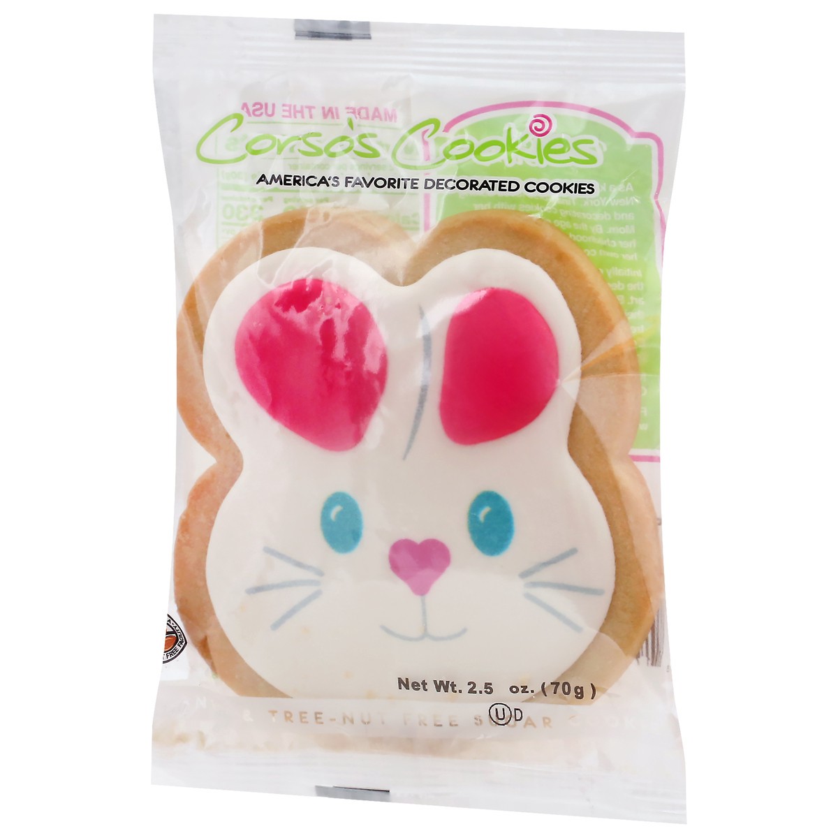 slide 8 of 11, Corso's Cookies Decorated Cookie Shortbread Bunny Cookie, 2.5 oz