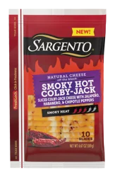 Sargento Smoky Hot Colby-Jack Sliced Cheese, 10 Slices