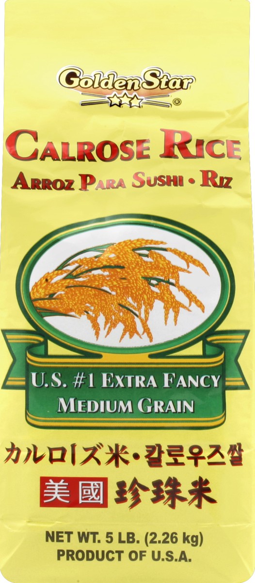 slide 3 of 5, Golden Star Premium Sushi Rice Calrose Rice 5 lb, 5 lb