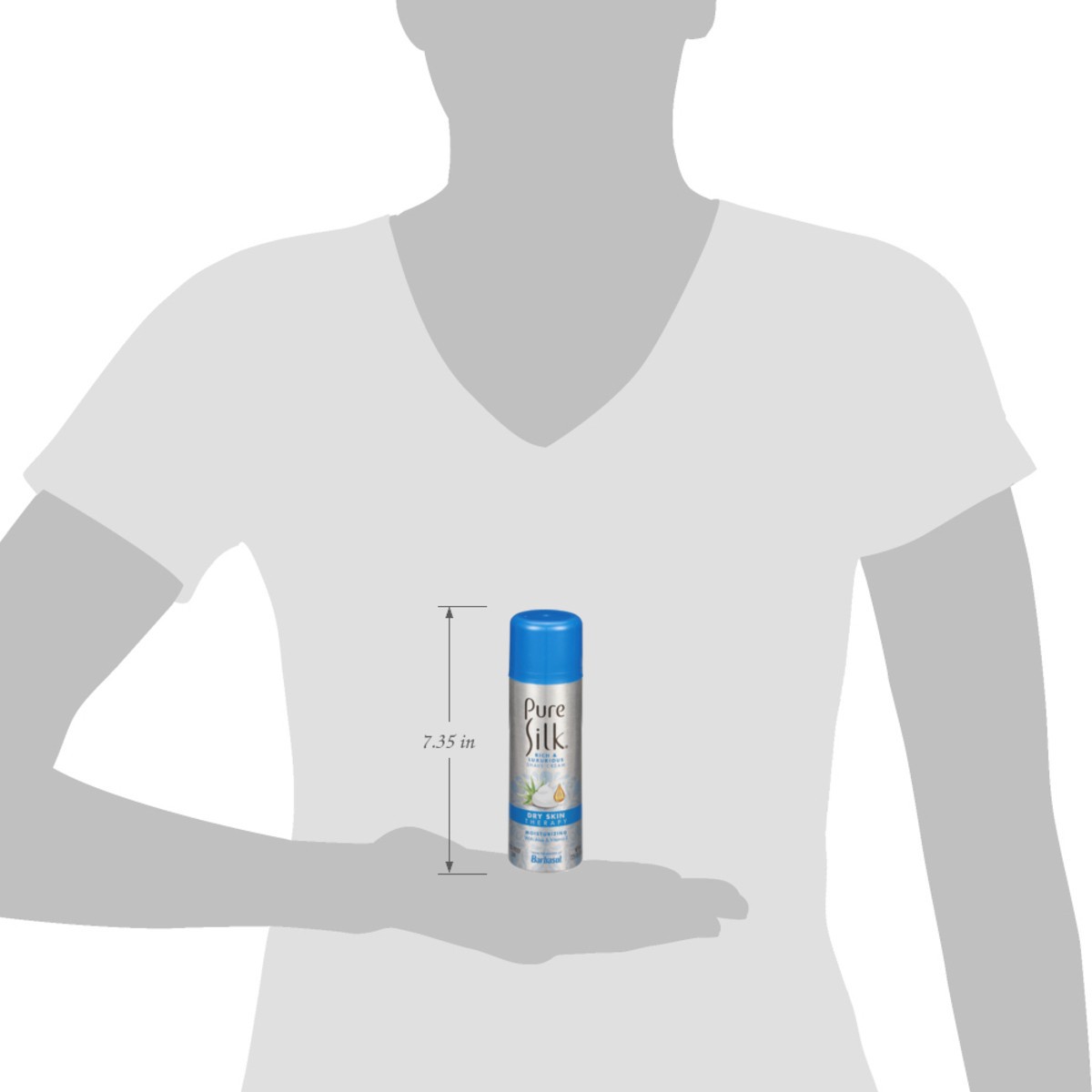 slide 4 of 14, Pure Silk Dry Skin Therapy Rich & Luxurious Shaving Cream 7.25 oz, 7.25 oz