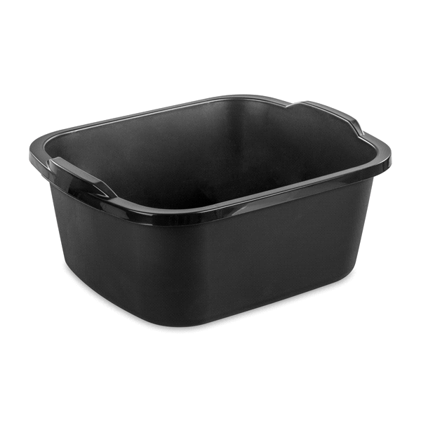 slide 1 of 1, Sterilite Dishpan Black, 18 qt