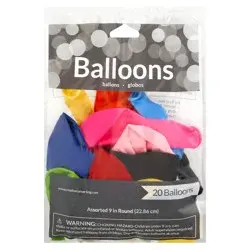 Creative Converting Assorted Round Balloons