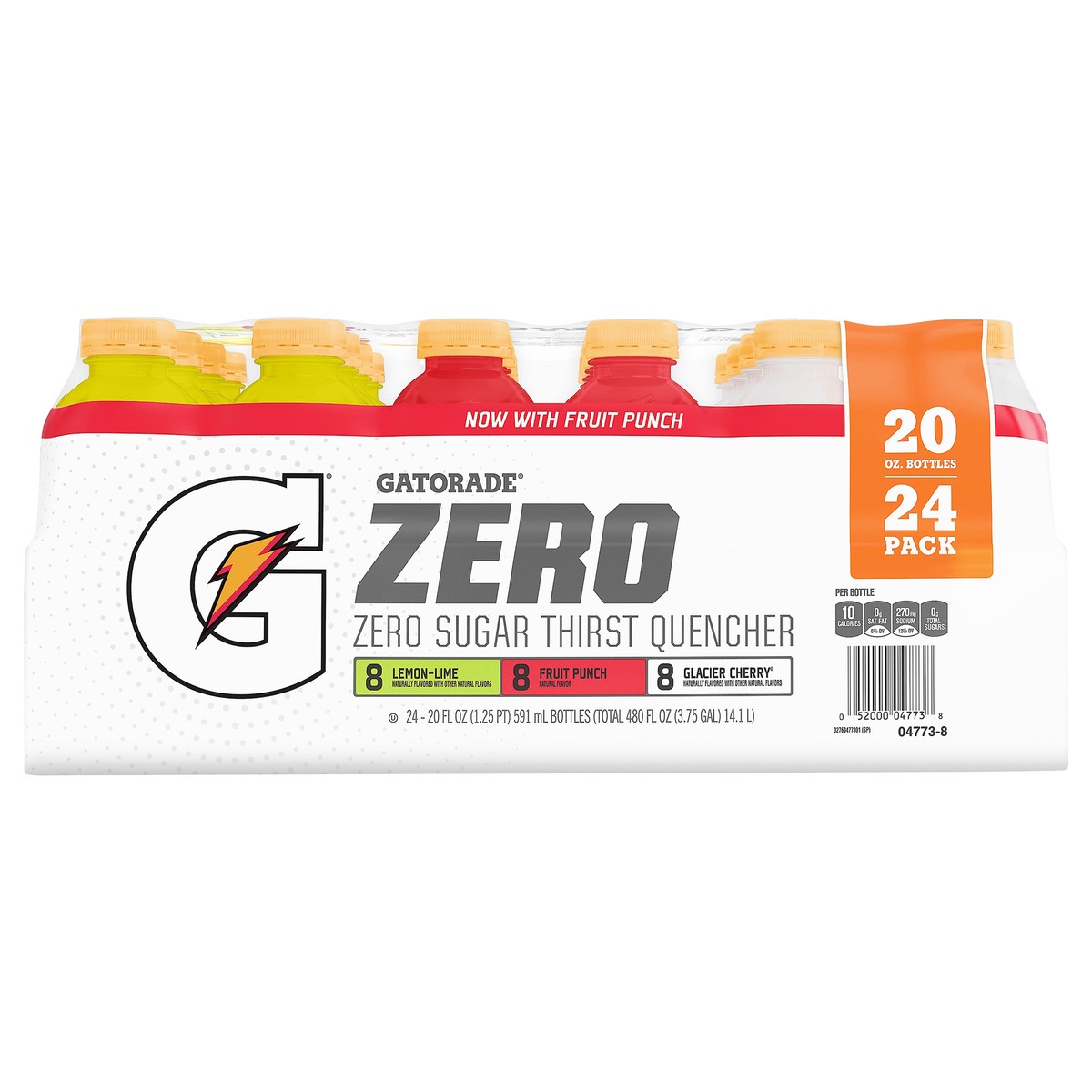 slide 1 of 2, Gatorade Zero Zero Sugar Thirst Quencher Variety 20 Fl Oz 24 Count, 24 ct