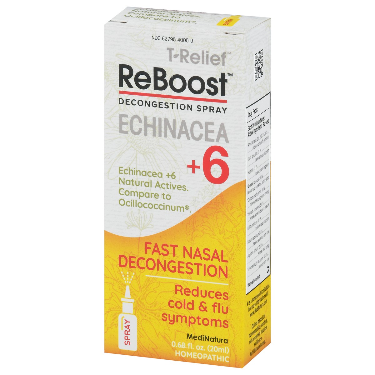 slide 7 of 13, ReBoost T-Relief Echinacea +6 Decongestion Spray 0.68 fl oz, 0.68 fl oz