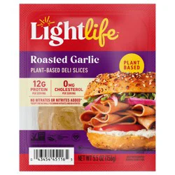 Lightlife Roasted Garlic Deli Slices, 5.5 oz