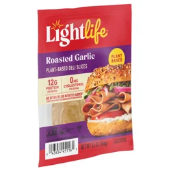 Lightlife Roasted Garlic Plant-Based Deli Slices